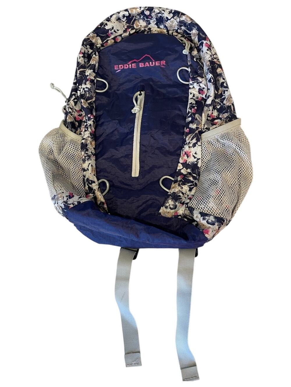 Eddie Bauer Stowaway Convertible Light Backpack Daypack Floral Design